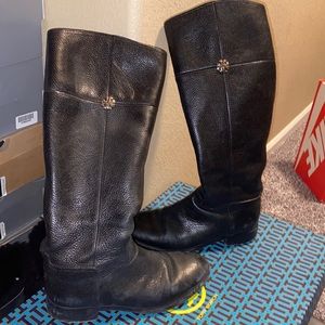 VERY USED tory burch riding boot